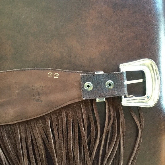 Leather Fringe & Bead Belt - Picture 7 of 8